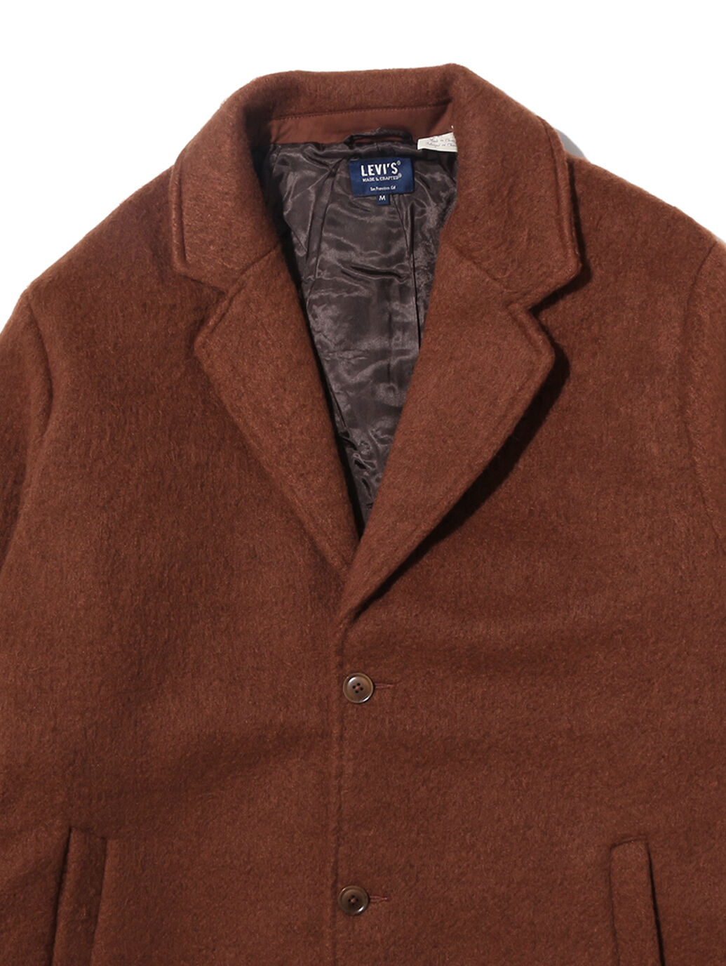LEVI'S® MADE&CRAFTED®SLOUCHY OVERCOAT CHERRY MAHOGANY｜リーバイス 